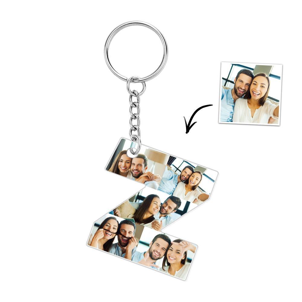 Personalized 26 Letters Keychain Backpack Pendant Alphabet Keyring Initial Name Customized Pictures Save Beautiful Memories - soufeelau