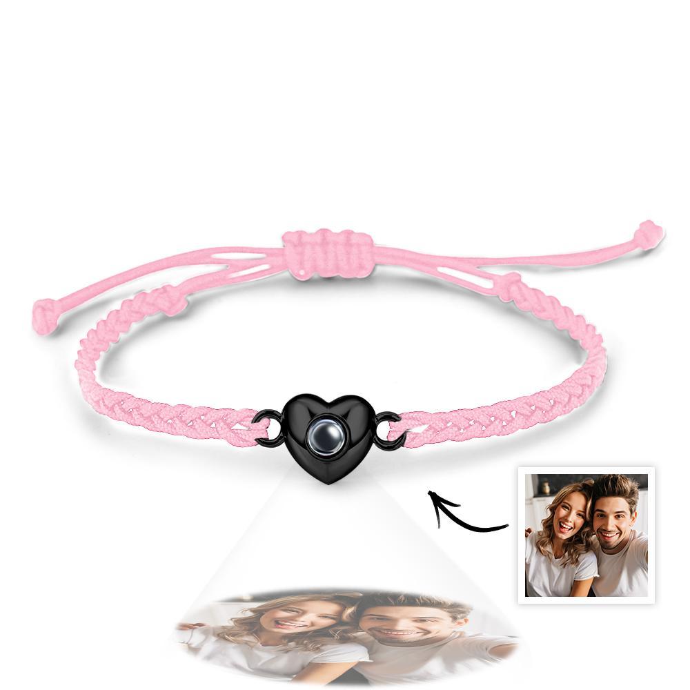 Personalized Picture Projection Bracelet with Heart Shaped Exquisite and Stylish Gift for Her - soufeelau