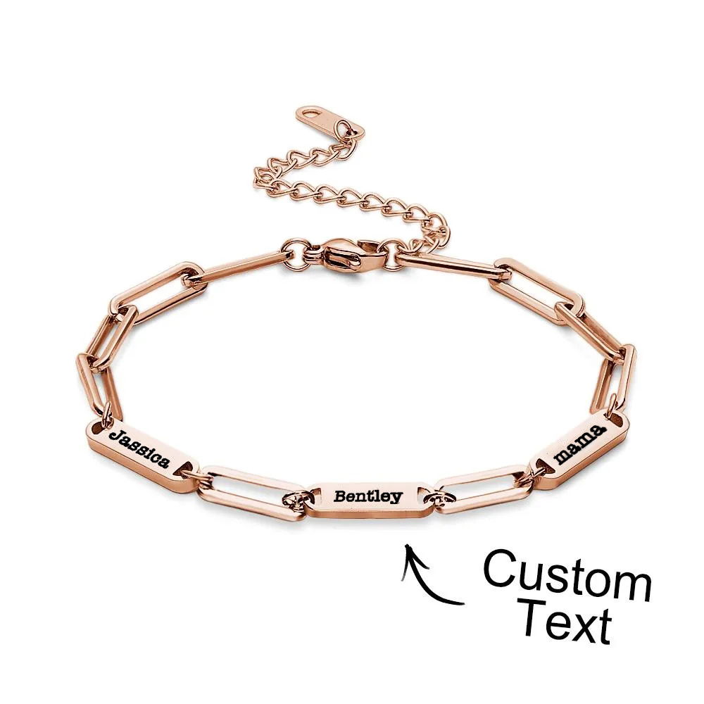 Custom Names Bracelet Multi Names Engraved