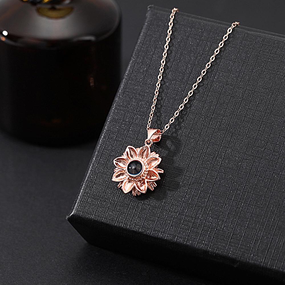 Personalized Picture Projection Necklace with Special Shaped Gift for Favourite Person - soufeelau