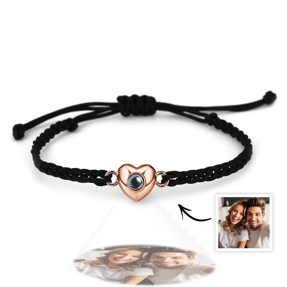 Personalized Picture Projection Bracelet with Heart Shaped Exquisite and Stylish Gift for Her - soufeelau