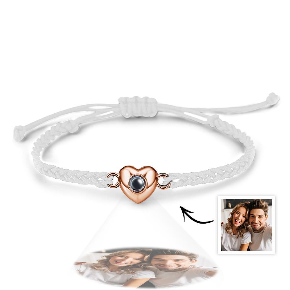Personalized Picture Projection Bracelet with Heart Shaped Exquisite and Stylish Gift for Her - soufeelau