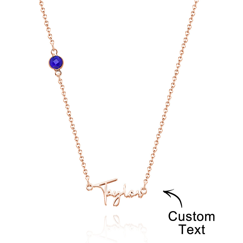 Custom Name Necklace with Diamonds Fashion Necklace for Her - soufeelau