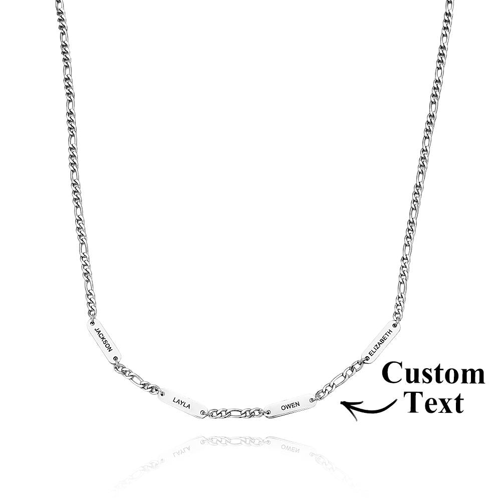 Engravable Necklace Fashionable Stainless Steel Chain Gifts For Men - soufeelau