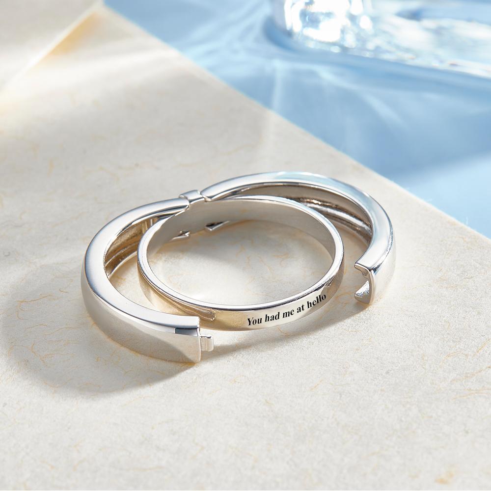 Custom Secret Message Ring Openable Ring Dainty Personalized Minimalist Jewelry Personalized Gift for Him - soufeelau