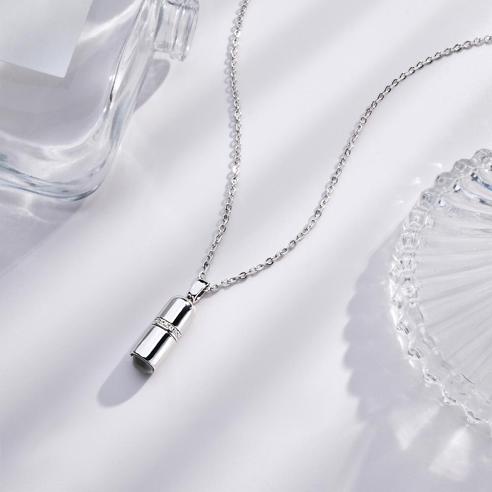 Custom Projaction Necklace Creative Pill Couple Gifts - soufeelau