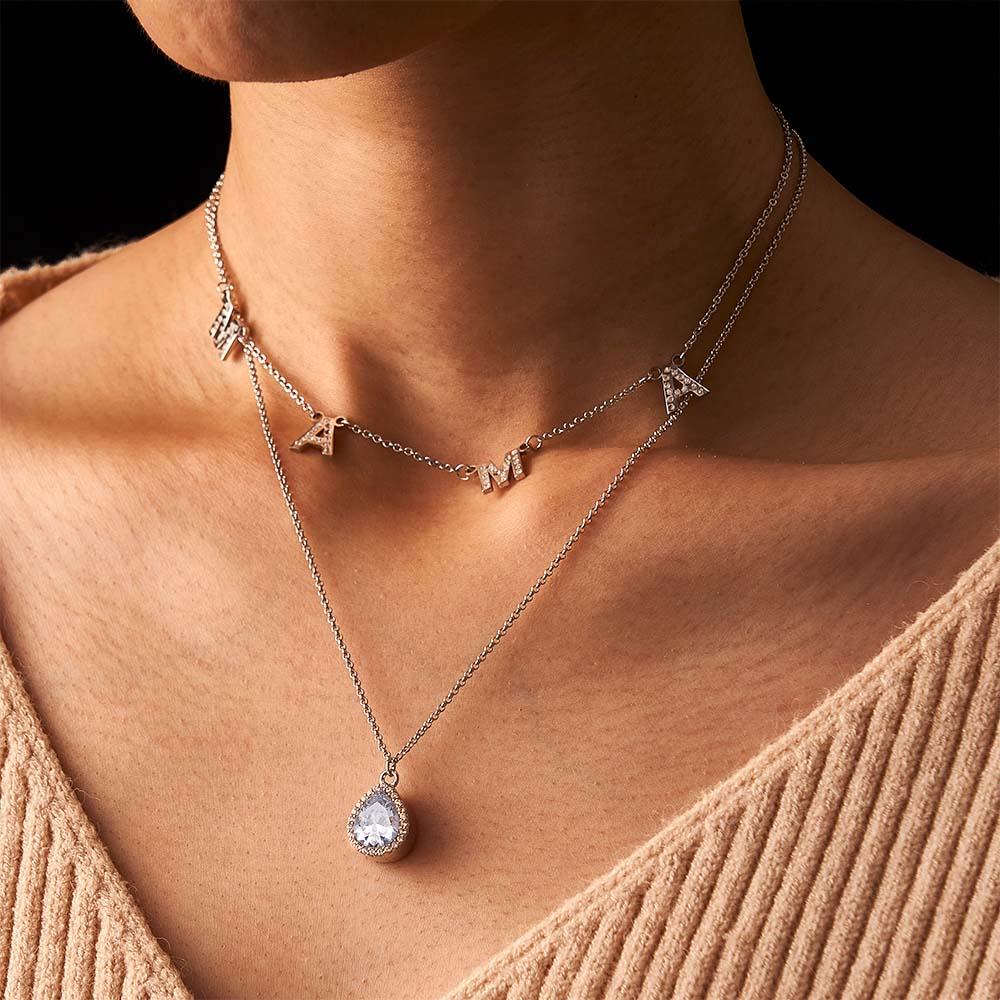 Custom Name Necklace Letter Jewelry Photo Necklace Unique Gift for Women - soufeelau