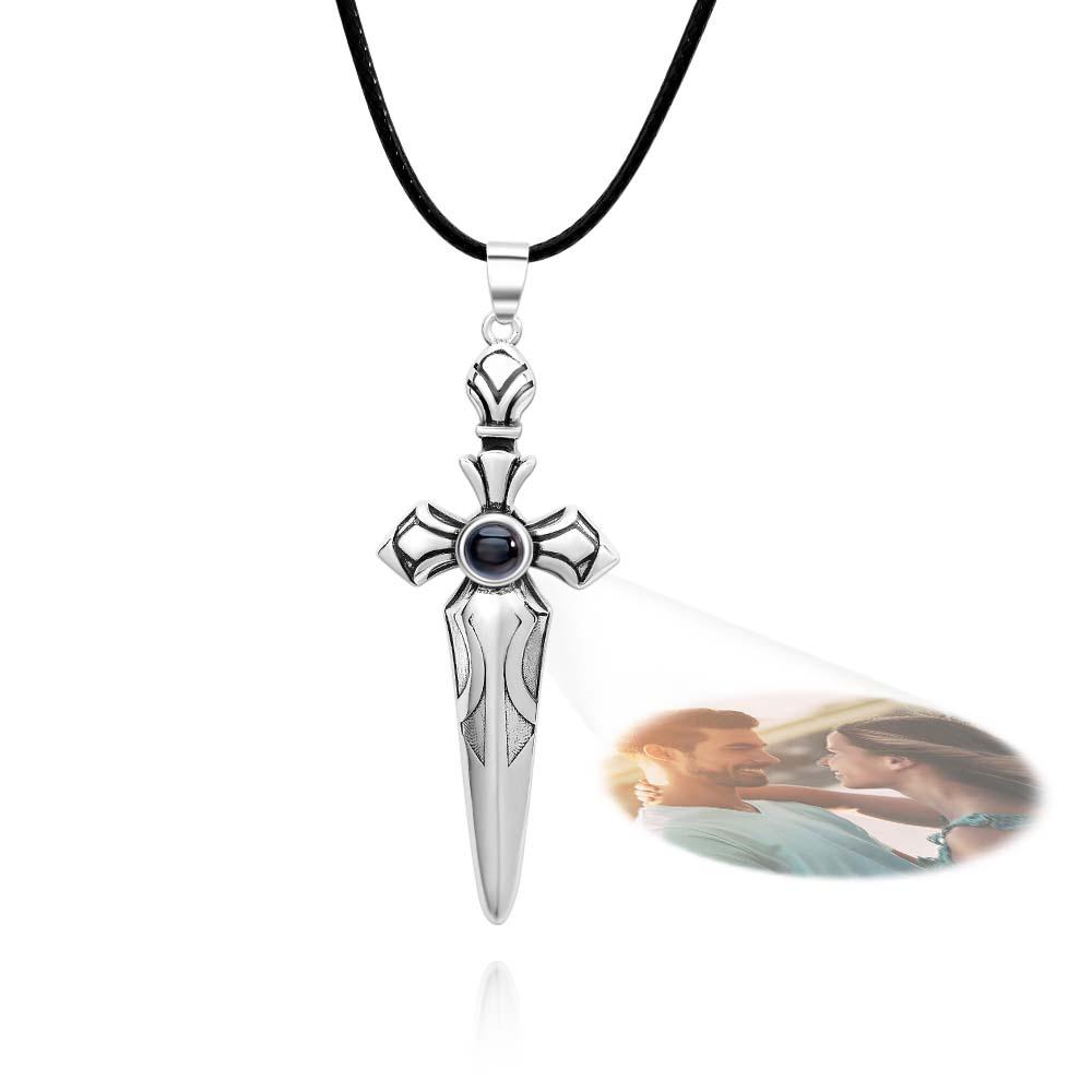 Custom Name Necklace Cool Sword Fashion Gift for Men - soufeelau
