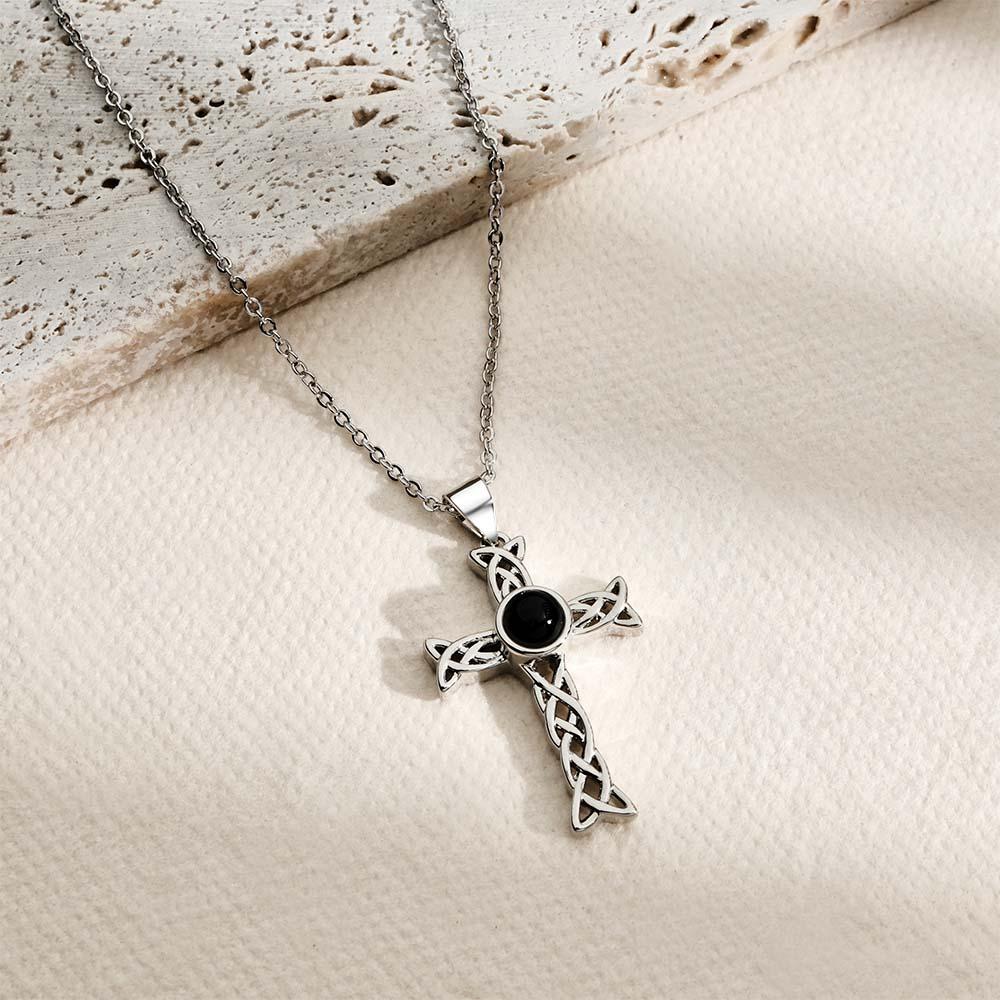 Custom Projection Necklace Totem Cross Unique Gift - soufeelau