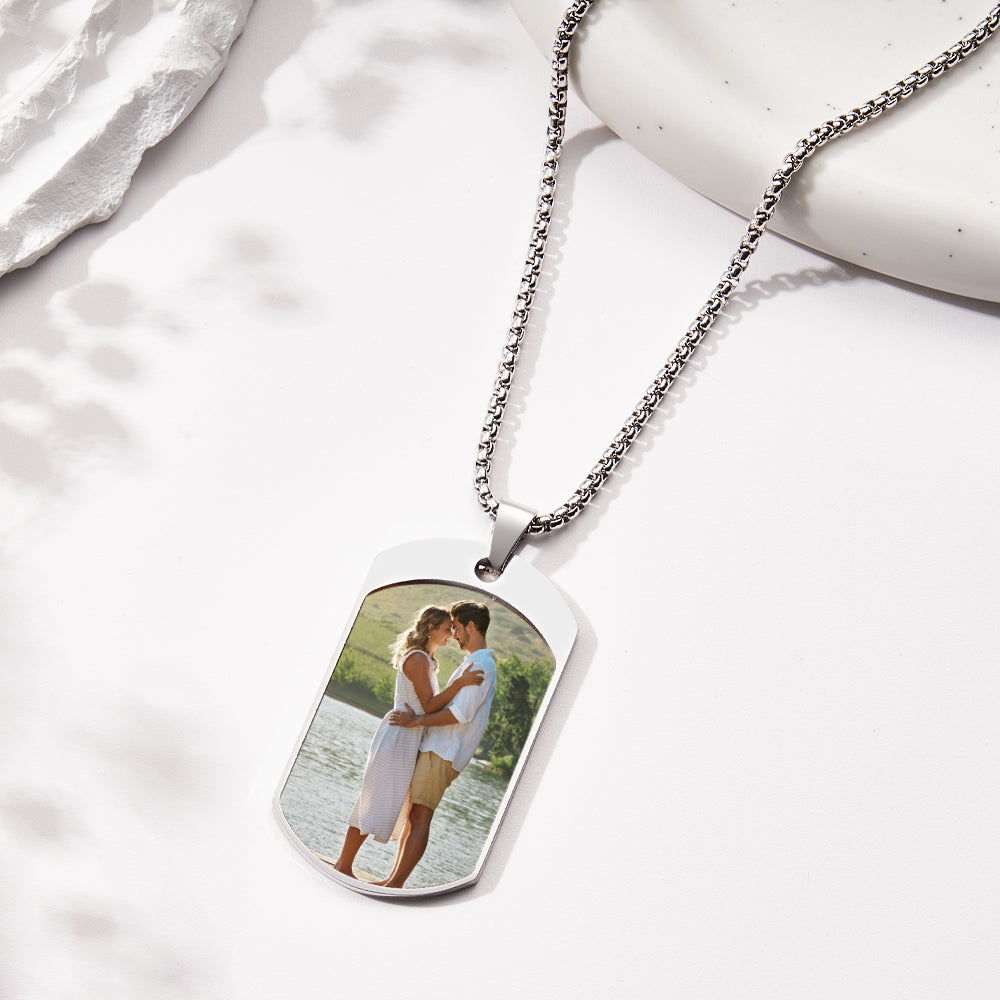 Custom Photo Necklace Archangel Saint Michael Jewelry Pendant - soufeelau