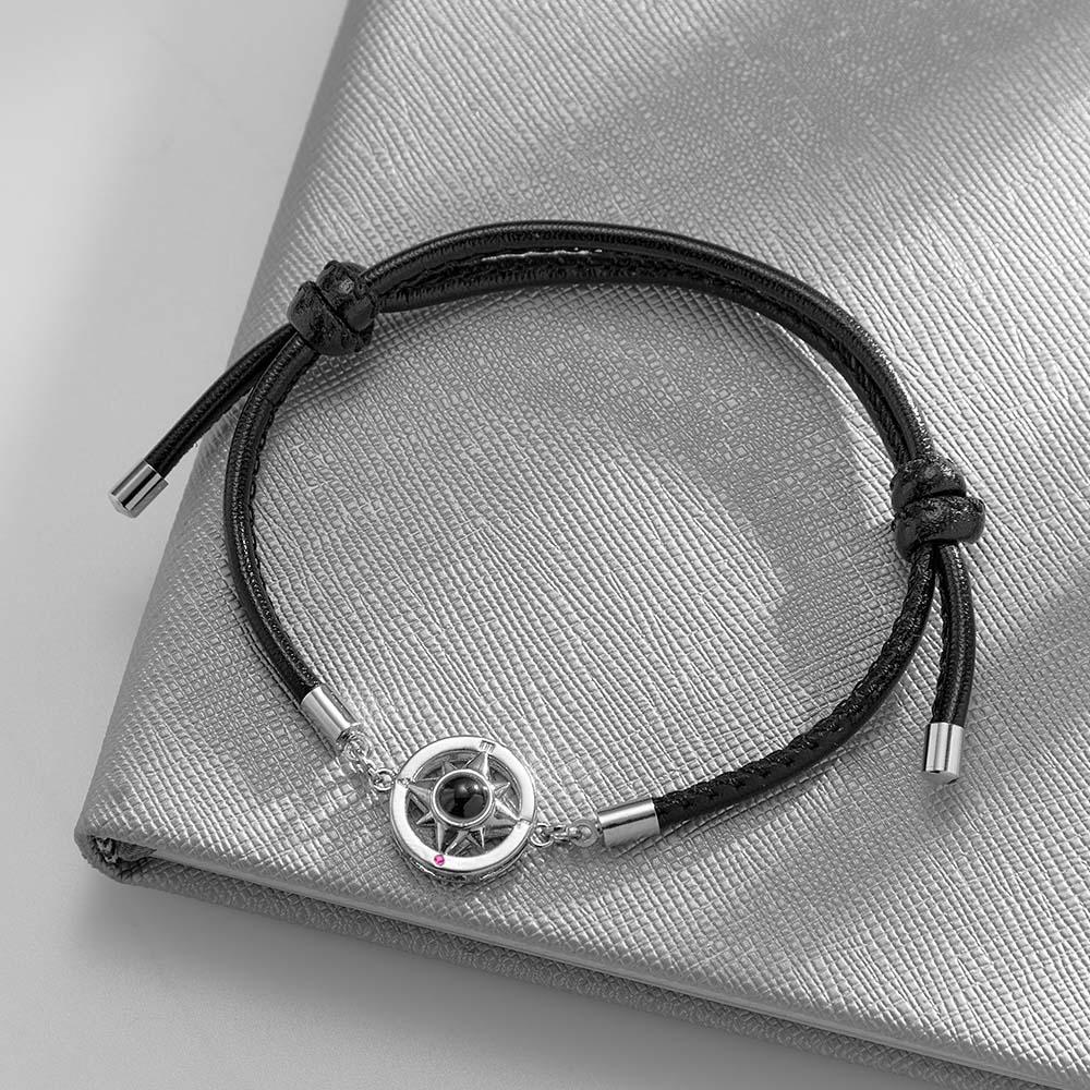 Custom Projection Bracelet Compass Trendy Simple Gifts for Men - soufeelau