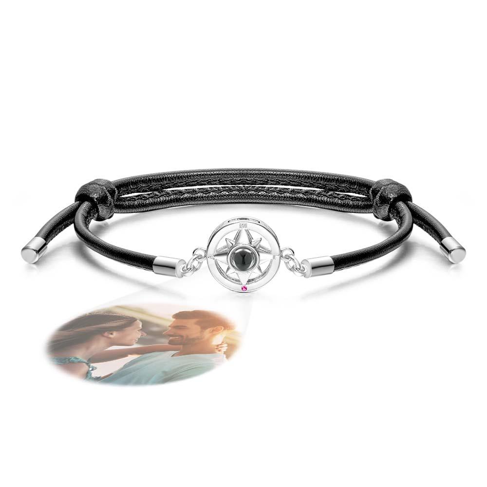 Custom Projection Bracelet Compass Trendy Simple Gifts for Men - soufeelau