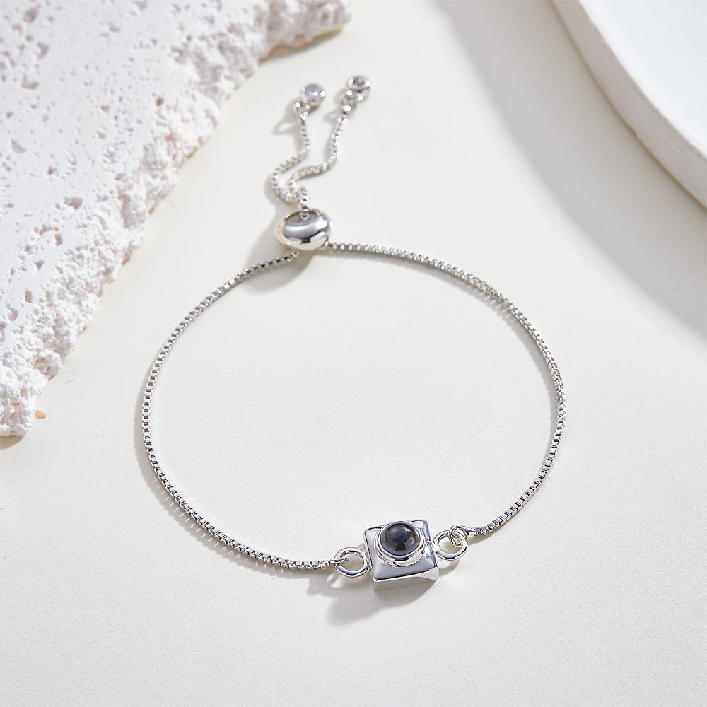 Custom Projection Bracelet Square Simple Gift for Her - soufeelau