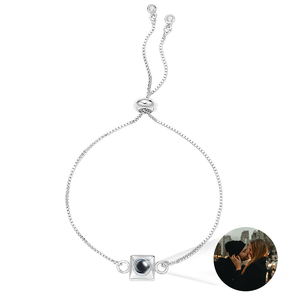 Custom Projection Bracelet Square Simple Gift for Her - soufeelau