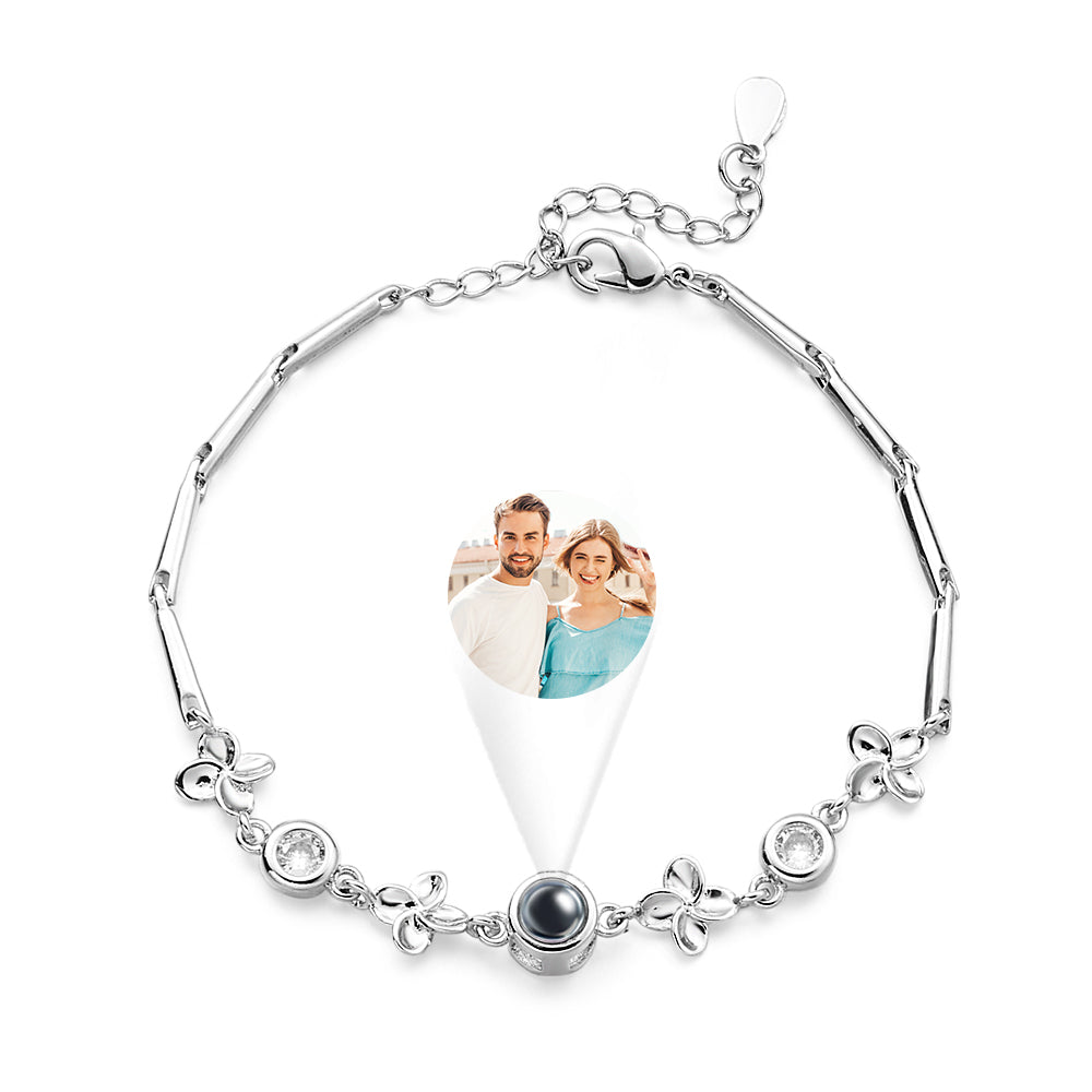 Custom Projection Bracelet Diamond Chain Gift for Her - soufeelau