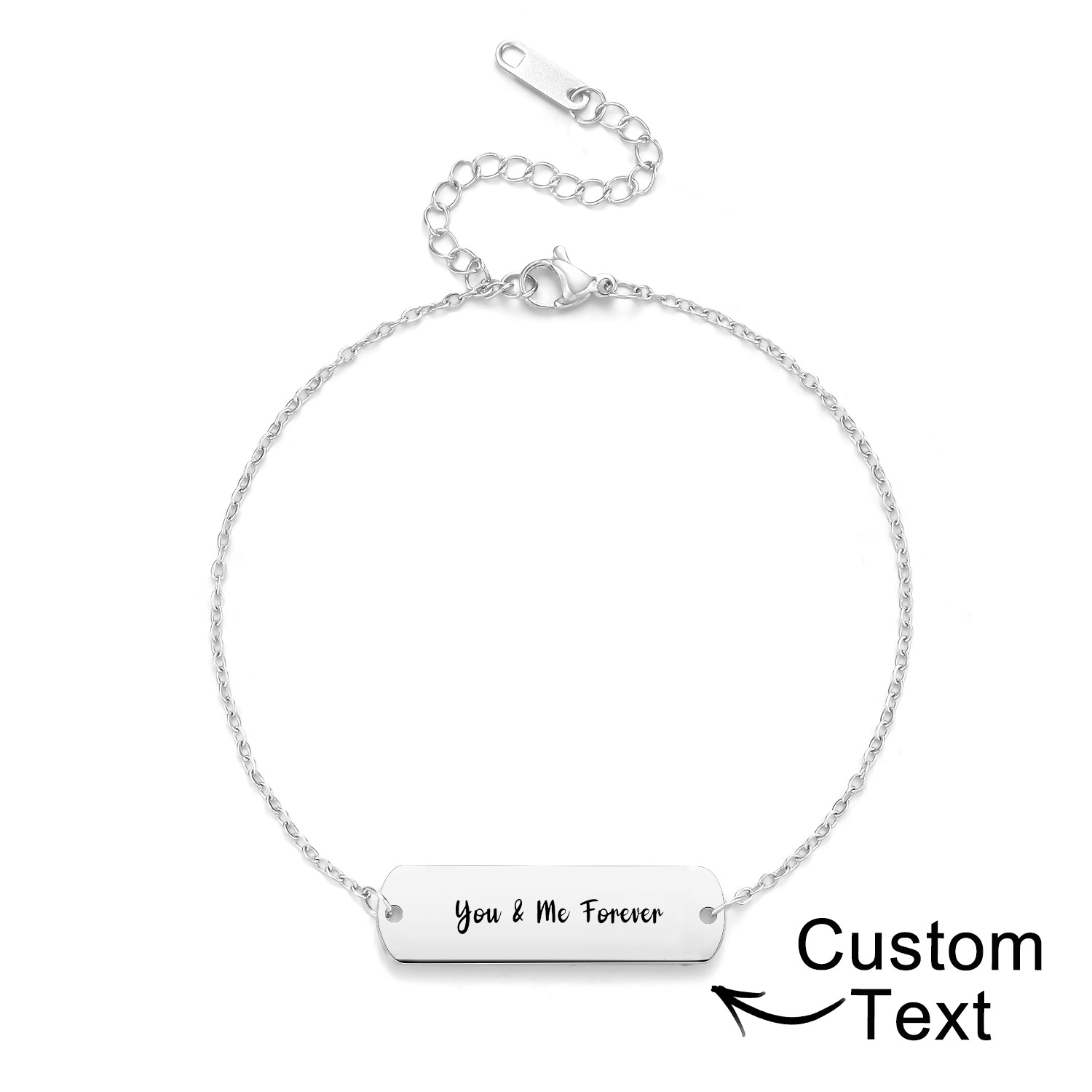 Custom Photo Bracelet Eyes Bracelet Bar Bracelet Gifts for Her - soufeelau