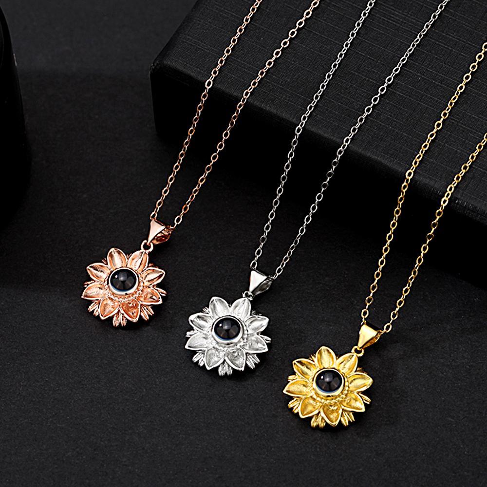 Personalized Picture Projection Necklace with Special Shaped Gift for Favourite Person - soufeelau