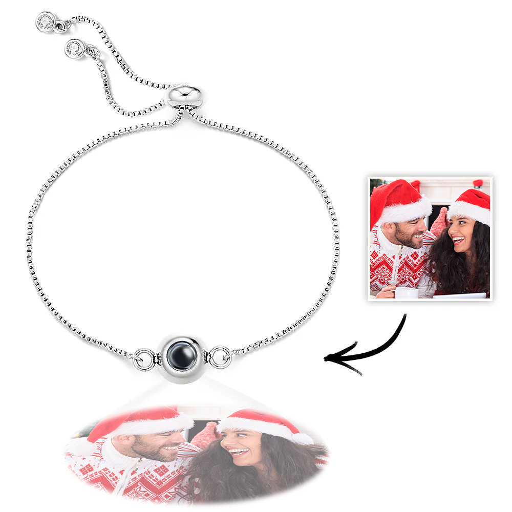Photo Projection Bracelet Personalized Adjustable  Bracelet Sweet Cool Christmas Gift for Her