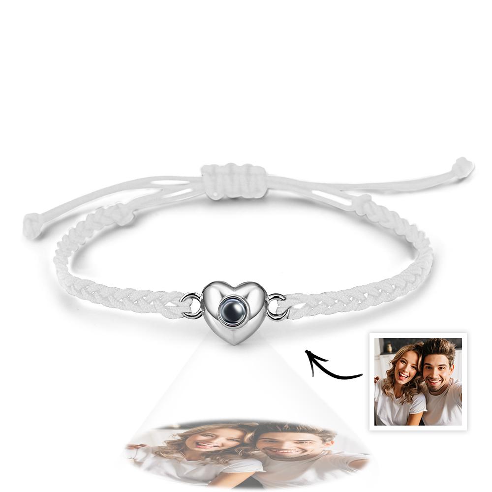 Personalized Picture Projection Bracelet with Heart Shaped Exquisite and Stylish Gift for Her - soufeelau