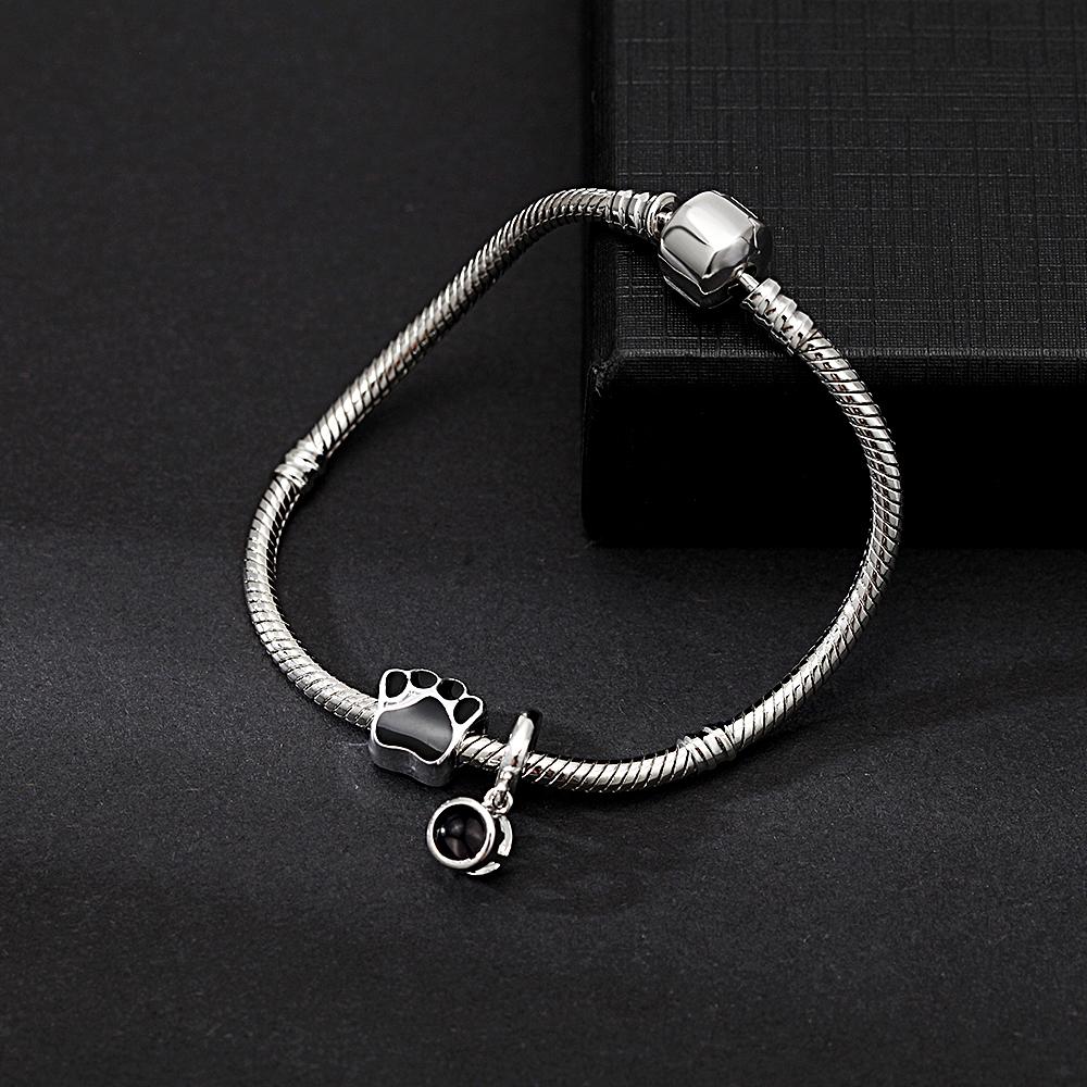 Personalized Picture Projection Bracelet with Cute Ornaments Best Gift for Her - soufeelau