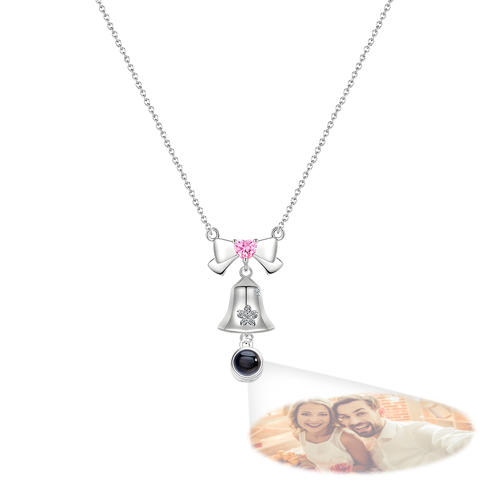 Custom Projection Necklace Christmas Bells Unique Gift