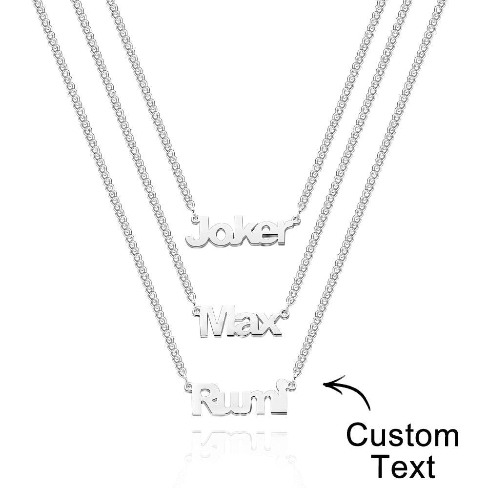Custom Name Necklace Fashion Stack Girl Gift - soufeelau