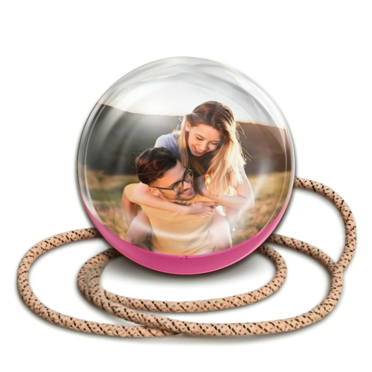 2.7inch Crystal Ball with Electronic Display DIY Video Import Possible Unique Gift for Home & Office Light-Up Sphere - soufeelau