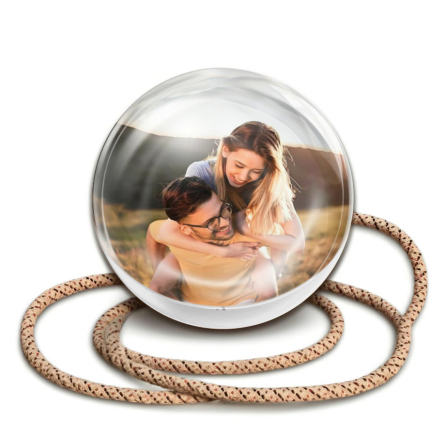 2.7inch Crystal Ball with Electronic Display DIY Video Import Possible Unique Gift for Home & Office Light-Up Sphere - soufeelau