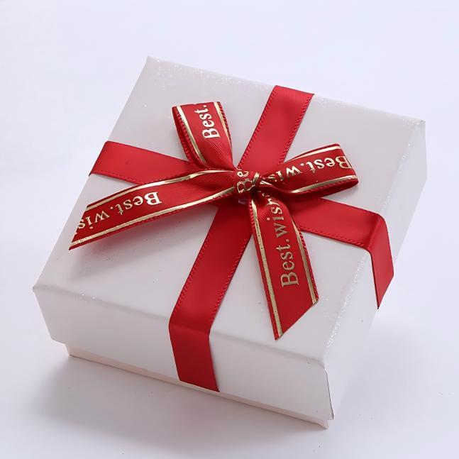 Pearlescent White Square Gift Box 9*9*4cm - soufeelau