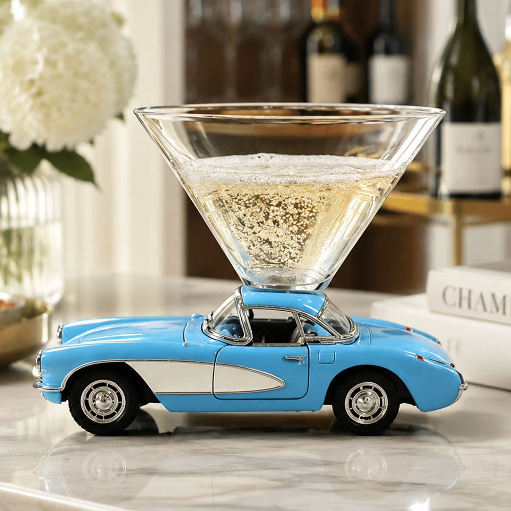 Vintage Car Whiskey Glass – Creative Cocktail Tumbler Gift for Car Lovers & Collectors - soufeelau