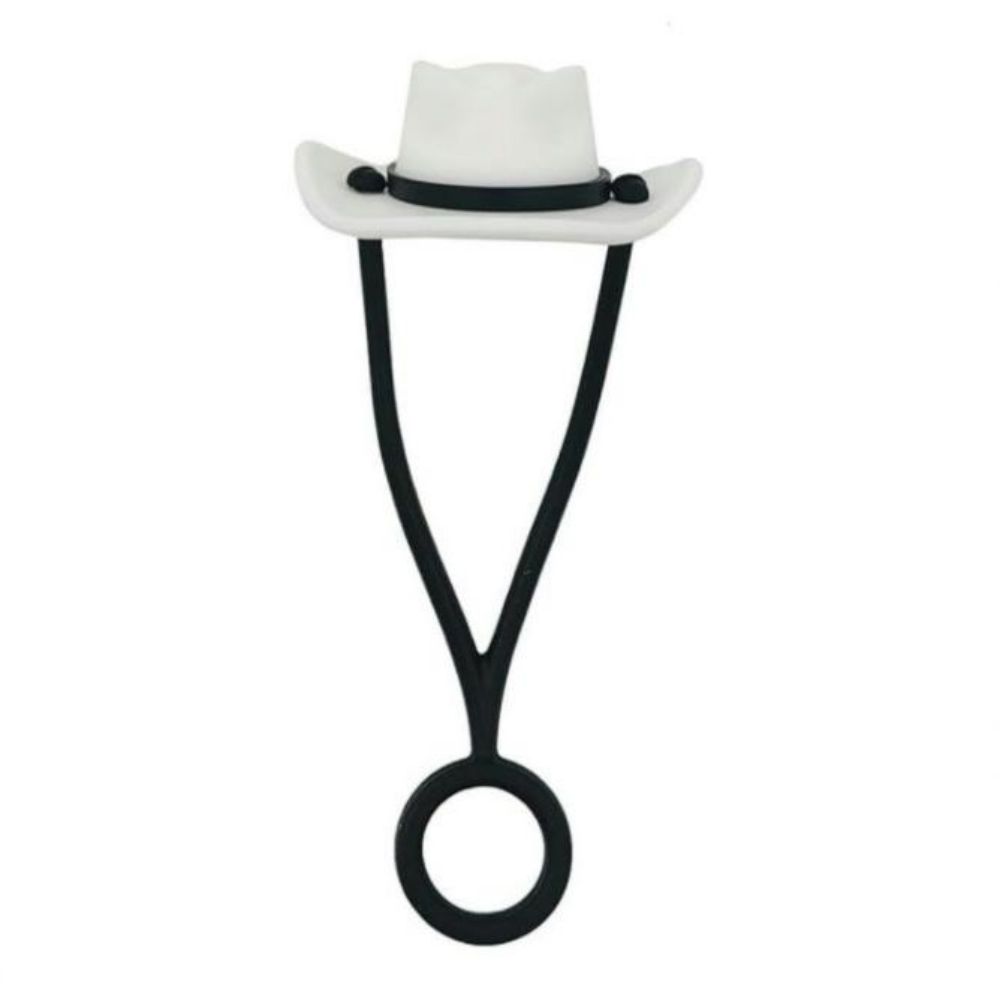 White Hat Silicone Straw Protective Cover - soufeelau