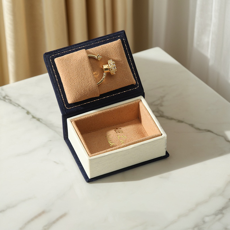 Book Shape Jewelry Box Ring Box Necklace Box Multicolor Gift Box Gift For Lover For Her (Box Only No Jewelry Included) - soufeelau