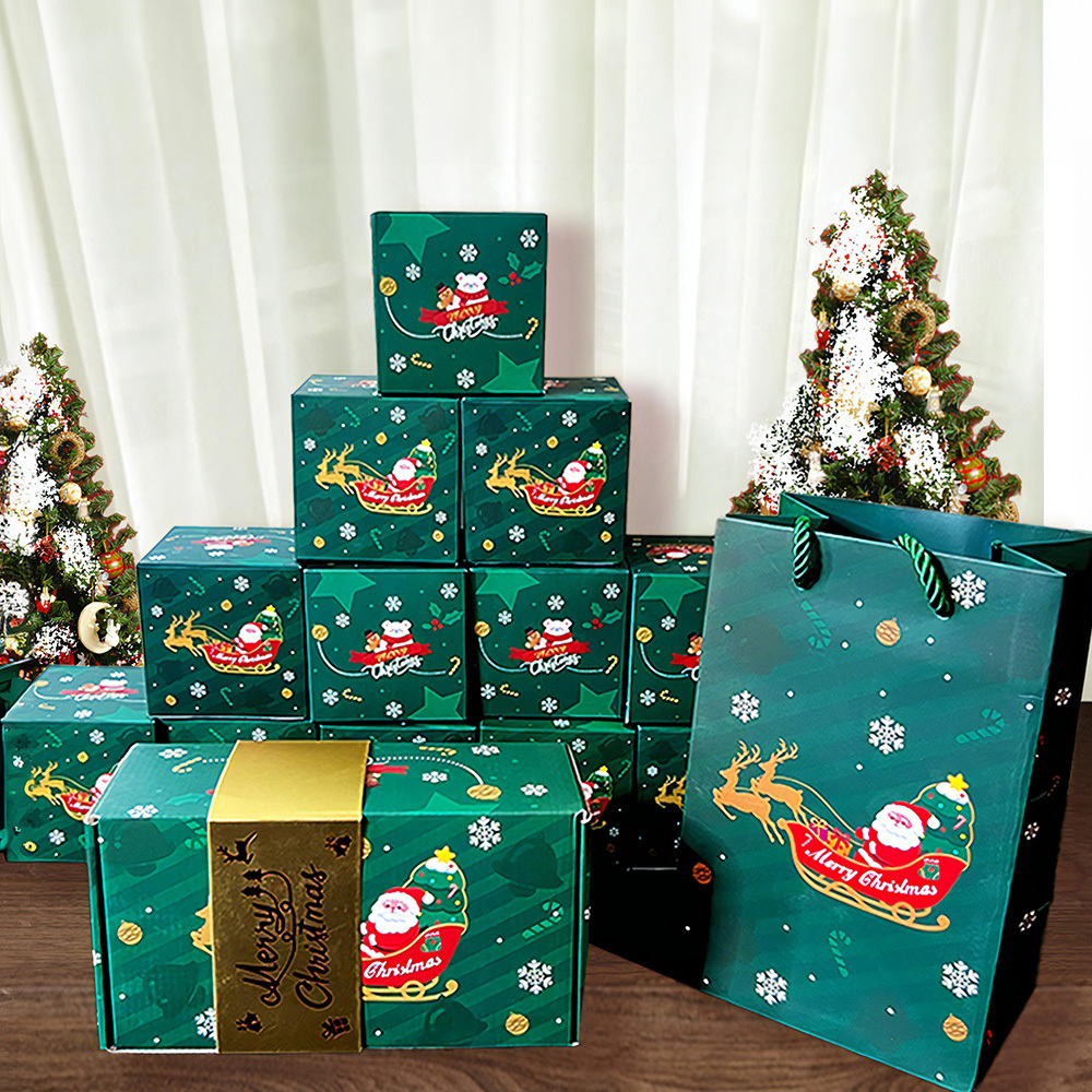 Surprise Gift Box Explosion Newly Merry Christmas Surprise Gift Box Pop-Up Explosion Gift Box Exploding Pop Up Boxes for Gifts (10, 12, 16, 20 Box Set) For Family - soufeelau