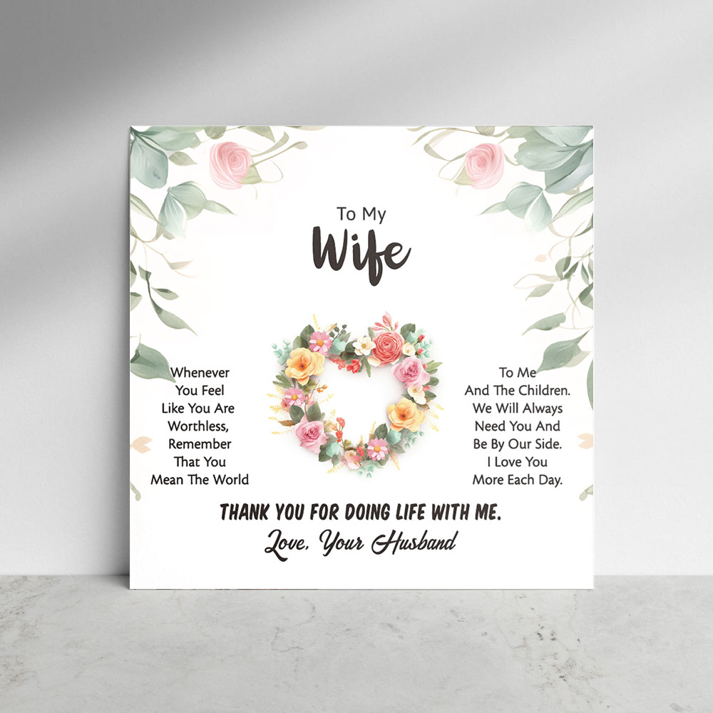 Exquisite Gift Card for Wife - soufeelau