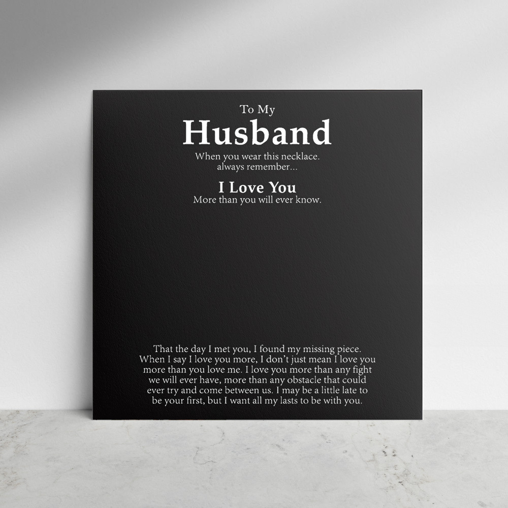 Exquisite Gift Card for Husband - soufeelau