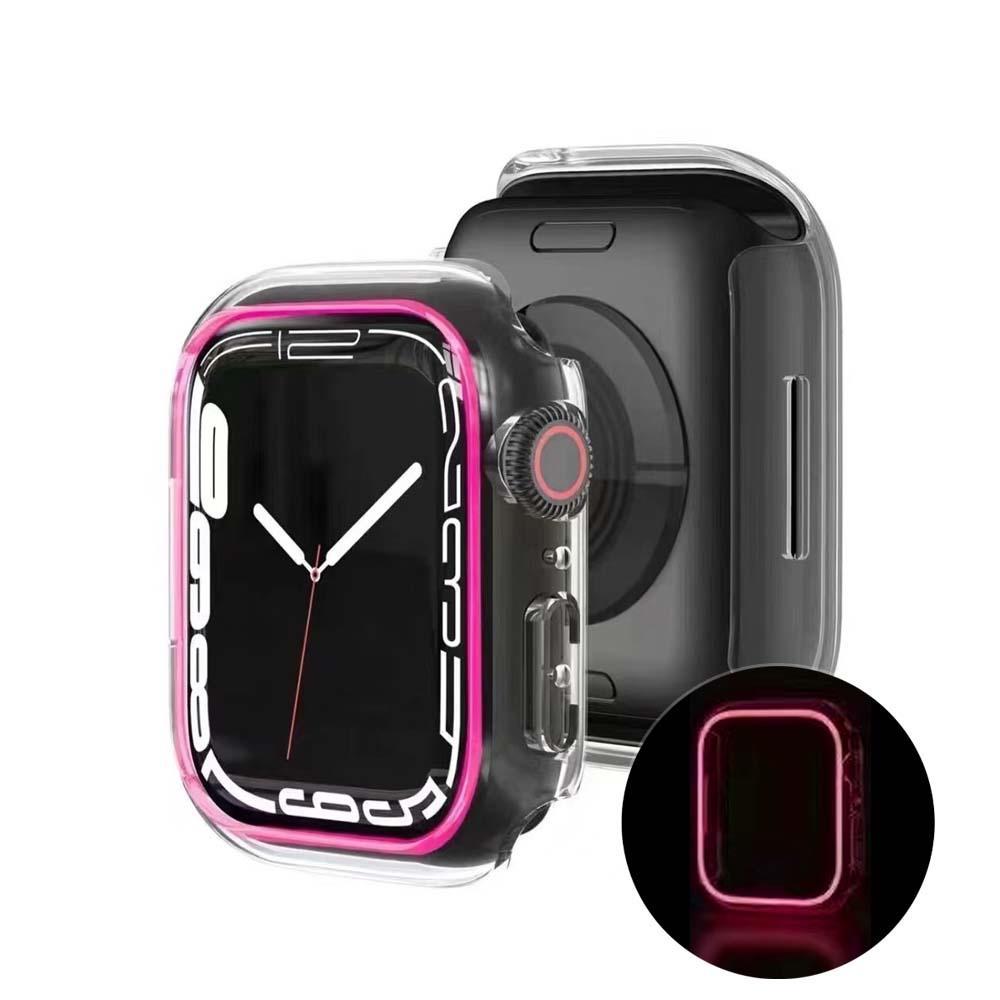 Luminous Apple Watch Case No Screen Protection Case For Apple Watch 4 5 6 7 Glow Watch Case 38mm-49mm - soufeelau
