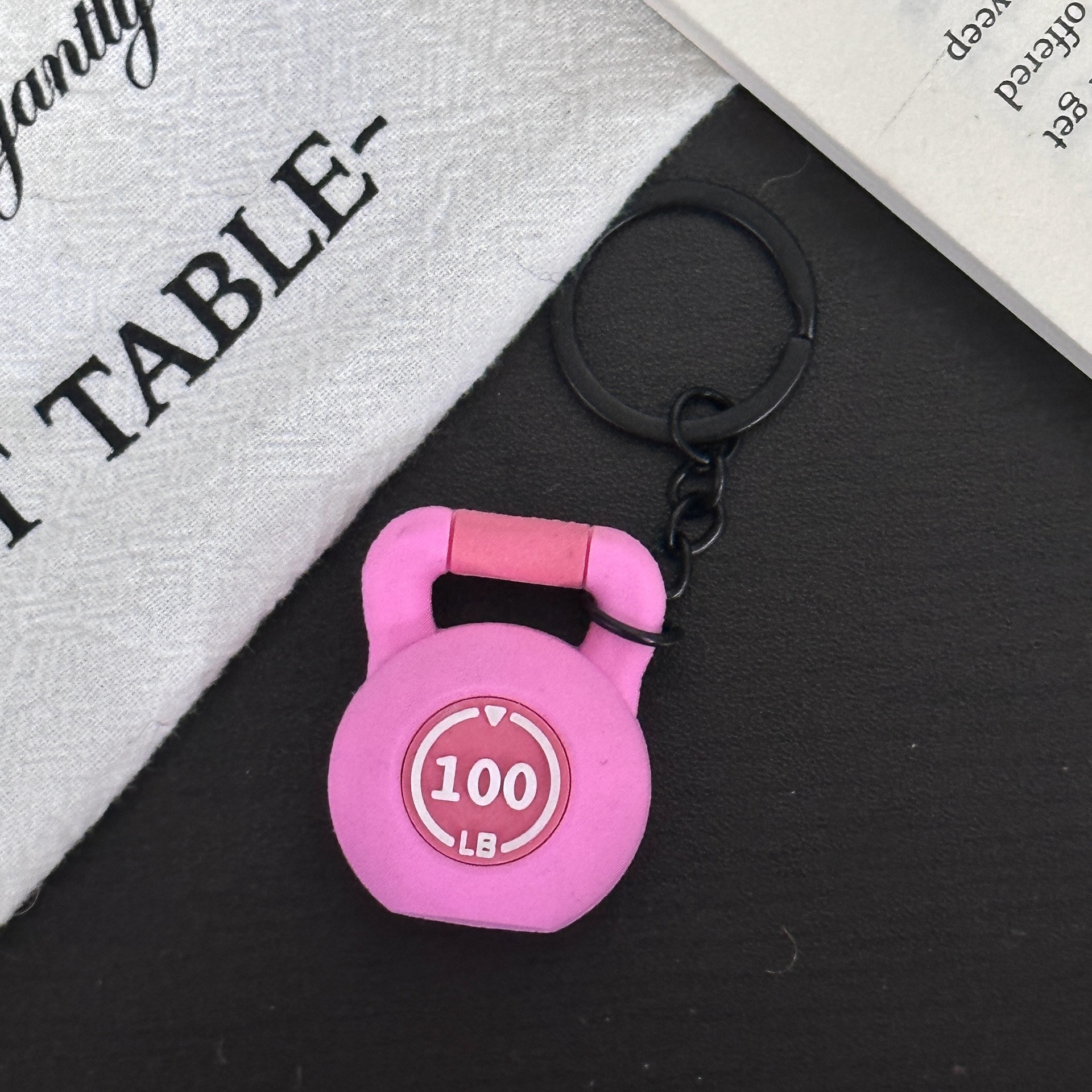 Bell Kettle Keychain Fitness Keychain Accessories Equipment Pendant Metal Mini Keychain - soufeelau