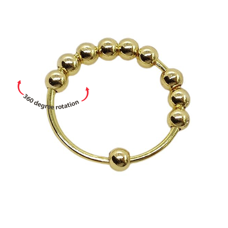 Women's Anxiety Ring With Charm Anti Anxiety Relief Creative Gift - soufeelau