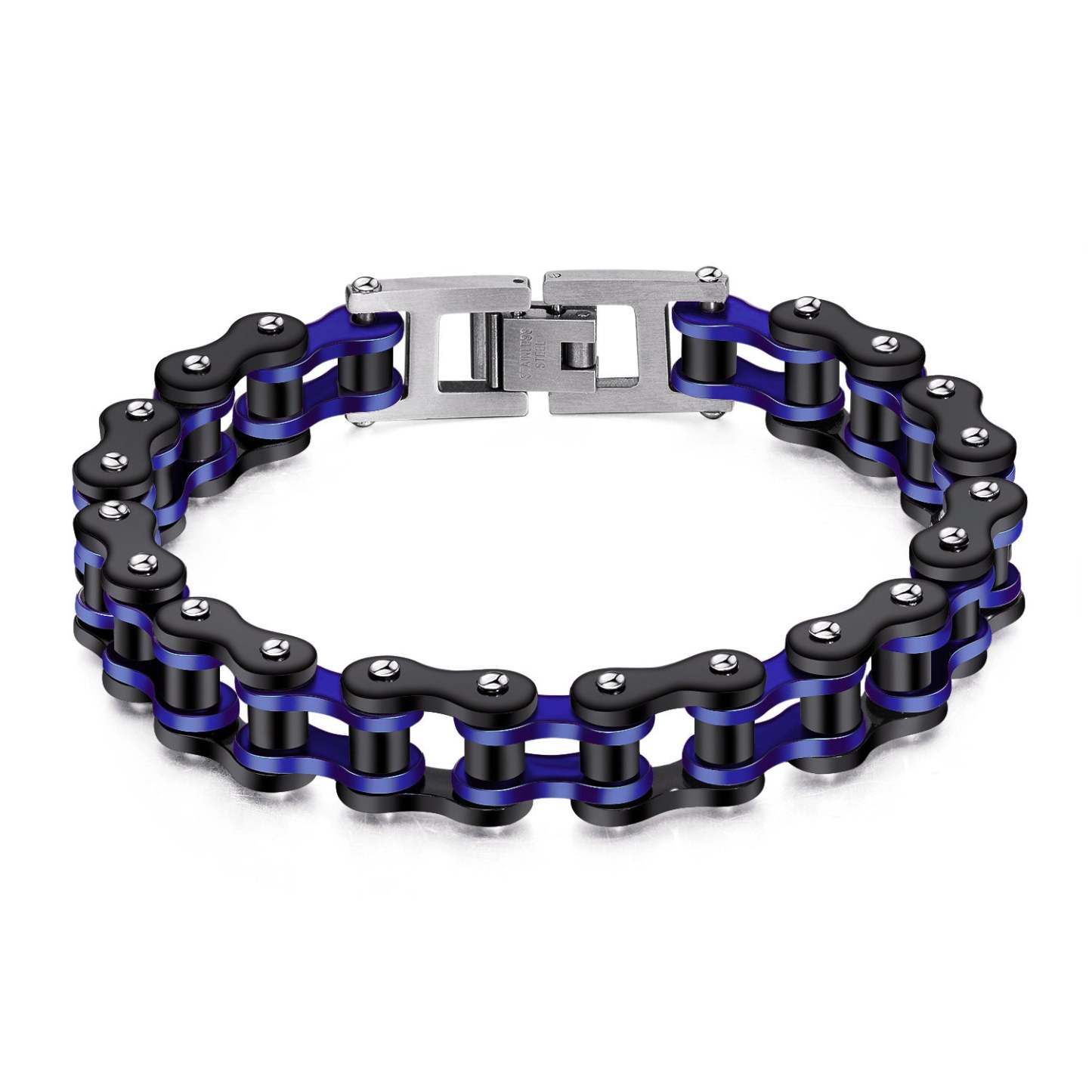 Retro Bicycle Chain Bracelet Black Red Gifts for Fashion Men - soufeelau