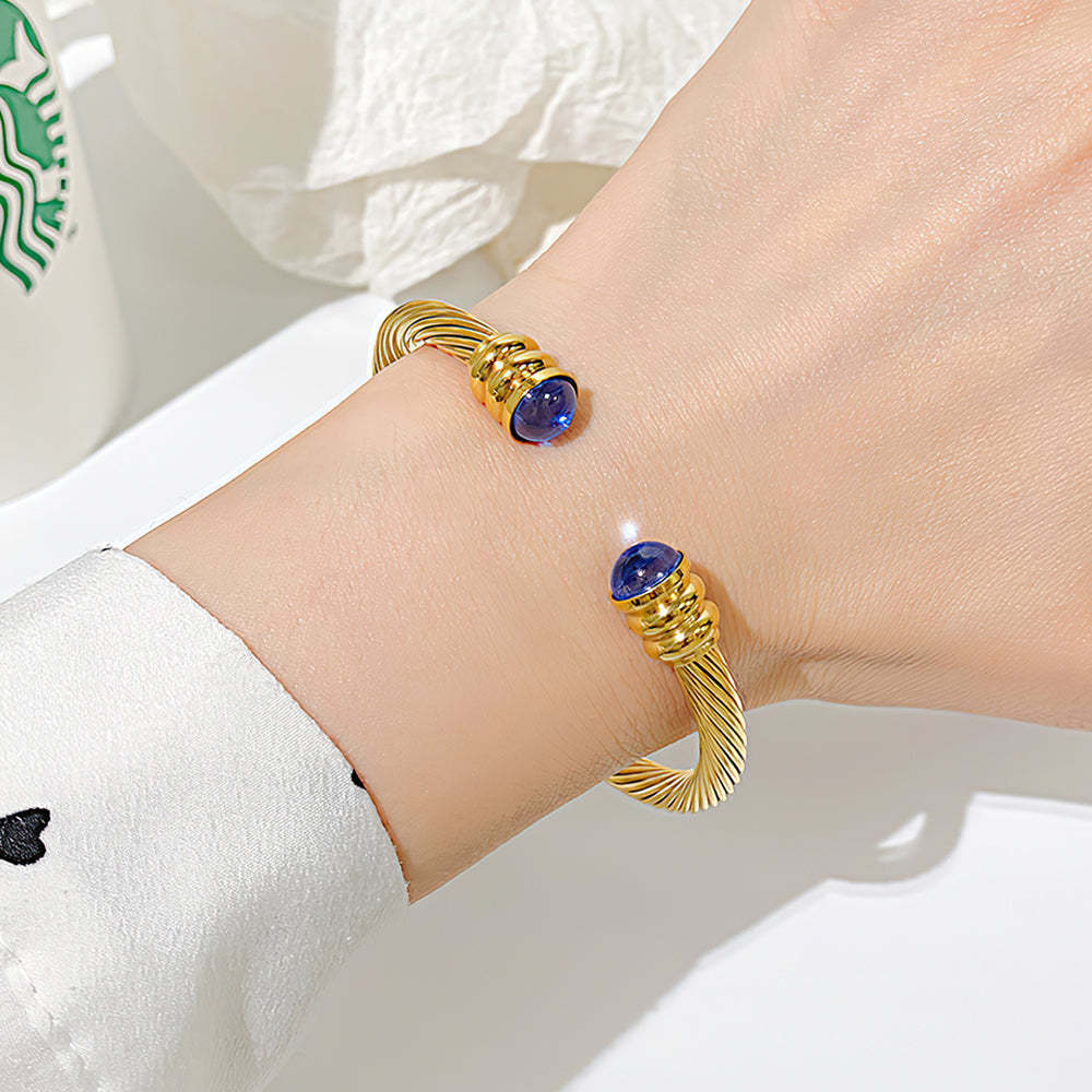 Fashionable Twist Pattern Bracelet Simple Trendy Gifts - soufeelau