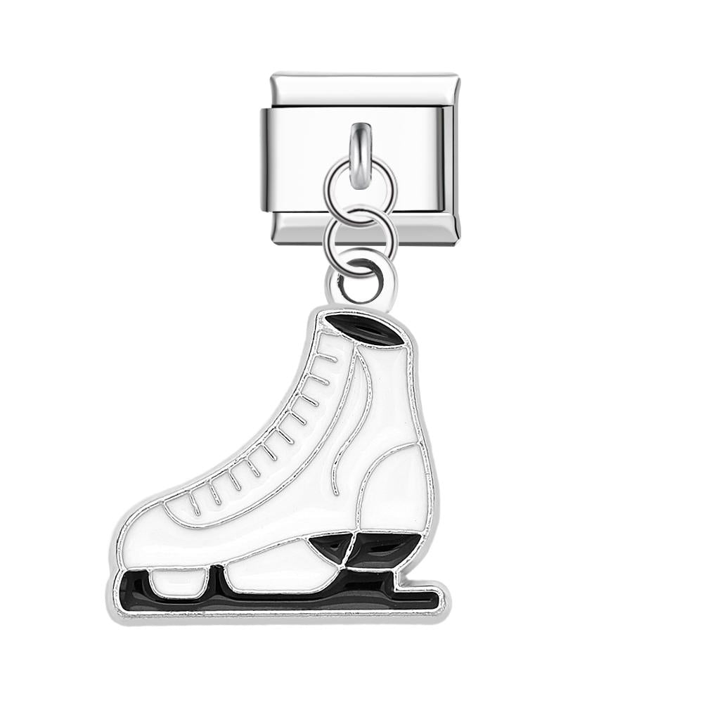 Skating Shoes Italian Charm For Italian Charm Bracelets Composable Link Christmas Gift - soufeelau