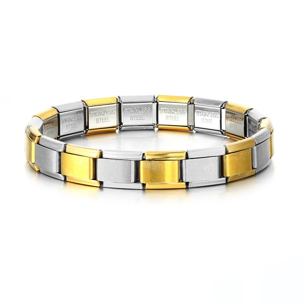 Vintage Silver and Gold Italian Charm Bracelets Original Italian Charm Bracelet - soufeelau
