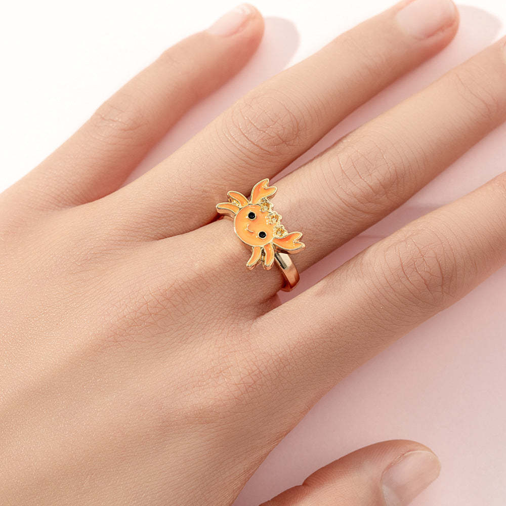 Fidget Rings for Anxiety Adjustable Rotating Rings for Women Girl Best Gifts for Birthday Holiday - soufeelau