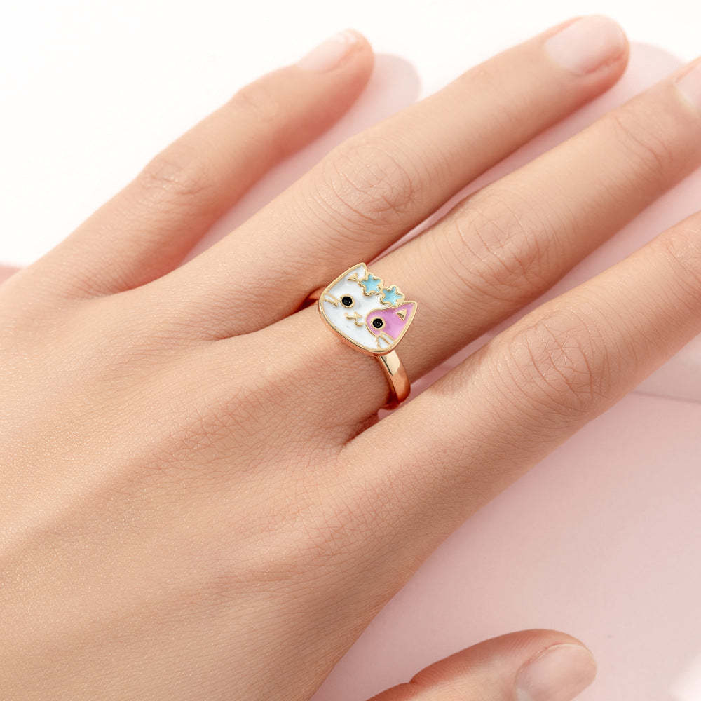Fidget Rings for Anxiety Adjustable Rotating Rings for Women Girl Best Gifts for Birthday Holiday - soufeelau