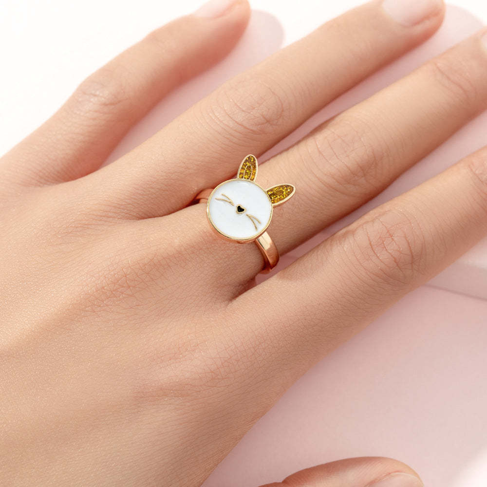 Fidget Rings for Anxiety Adjustable Rotating Rings for Women Girl Best Gifts for Birthday Holiday - soufeelau