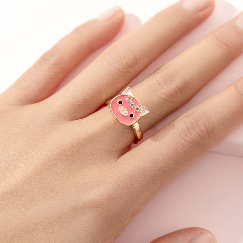 Fidget Rings for Anxiety Adjustable Rotating Rings for Women Girl Best Gifts for Birthday Holiday - soufeelau