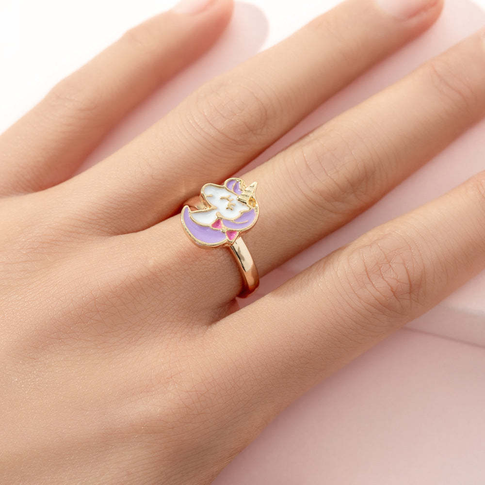 Fidget Rings for Anxiety Adjustable Rotating Rings for Women Girl Best Gifts for Birthday Holiday - soufeelau