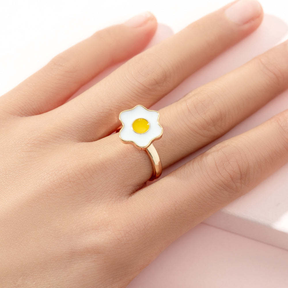 Fidget Rings for Anxiety Adjustable Rotating Rings for Women Girl Best Gifts for Birthday Holiday - soufeelau