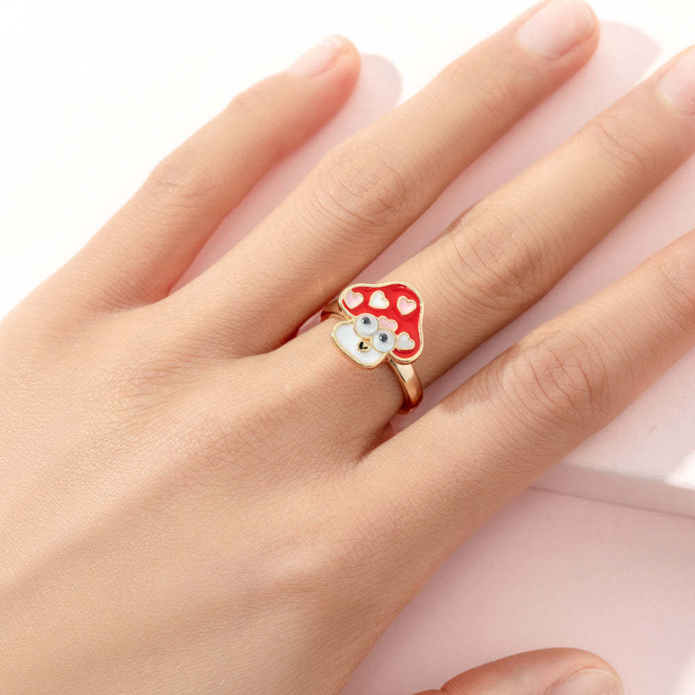 Fidget Rings for Anxiety Adjustable Rotating Rings for Women Girl Best Gifts for Birthday Holiday - soufeelau