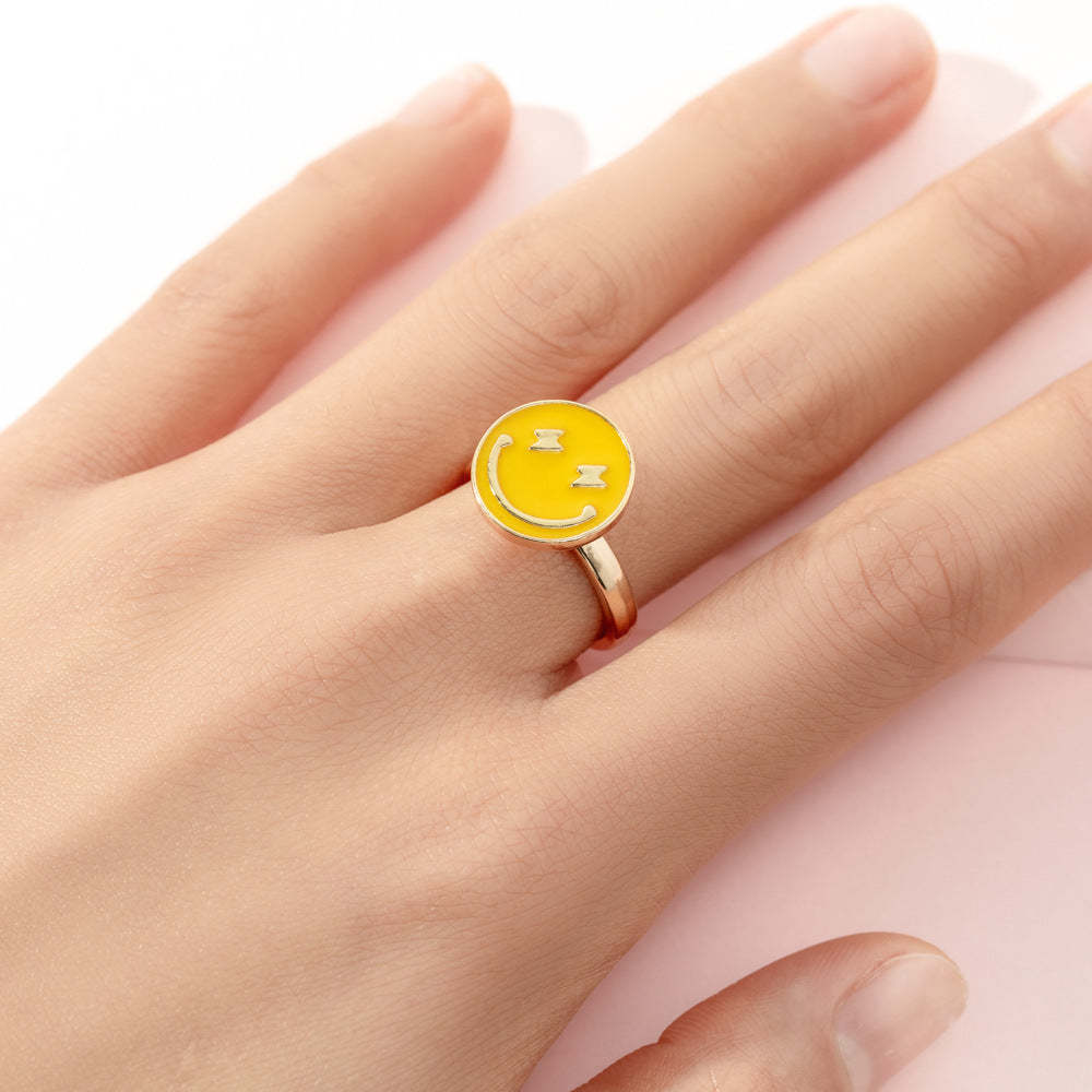 Fidget Rings for Anxiety Adjustable Rotating Rings for Women Girl Best Gifts for Birthday Holiday - soufeelau